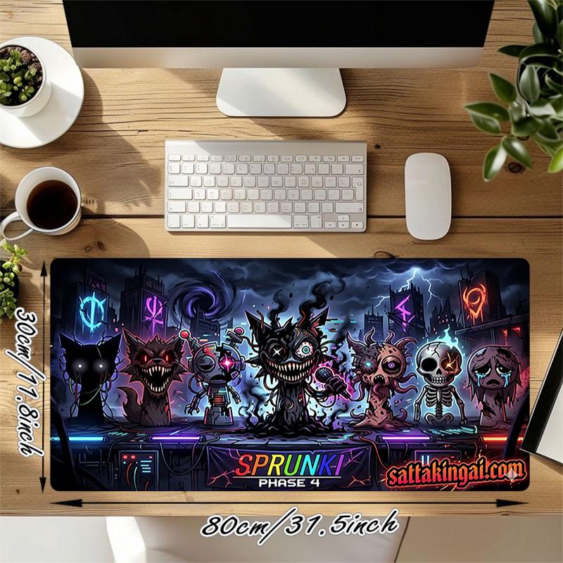 1Pc Dark Fantasy Creatures Gaming Mouse Pad Keyboard Desk Mat Non-slip Rubber Lock Edge Waterproof Computer Mousepad for Office Home Decor Y190
