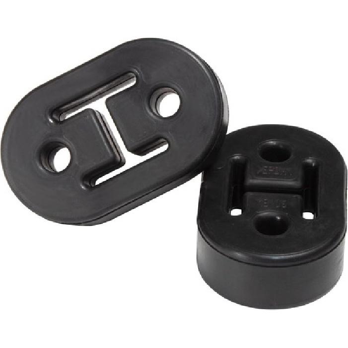 Exhaust Hangers, 2 PCS 2 Hole Universal Rubber Exhaust Hangers-2 Holes