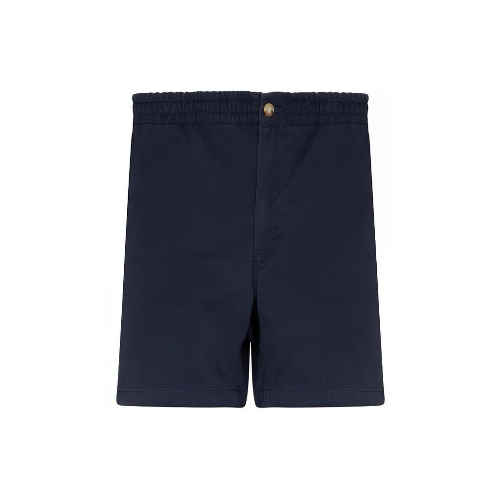 Polo Ralph Lauren SS22 Solid Color Elastic Waist Deck Straight Leg Shorts Men shorts Dark-Blue 710644995-023