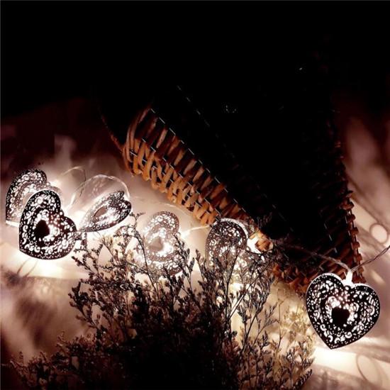 10 LED Heart Shape String Christmas Lighting For Christmas Decoration