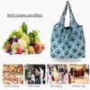 Foldable Reusable Eco Shopping Bag Large Capacity Shoulder Tote Pouch for Grocery Beach Toy Storage Eco-friendly Grocery Package