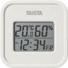 Tanita Temperature Humidity Meter Easily Shows Indoor Environment Clock Calendar Digital Wall-mounted Tabletop Ivory Magnet TT-588-IV