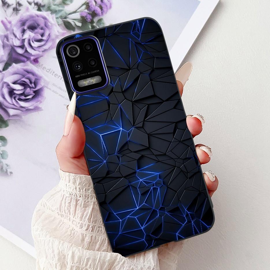 For LG K52 K62 2020 Case LM-K520 LM-K525 Stylish Love Heart Painted Cover Soft TPU Phone Case For LG K62 K 52 LGK52 LGK62 Fundas