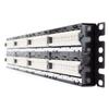Panduit DP485E88TGY Category-5E 48-Port Flat Punchdown Patch Panel, Black