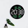 Minimalist Multifunctional Wall Clock with Silent Operation, Temperature & Humidity Display 5501