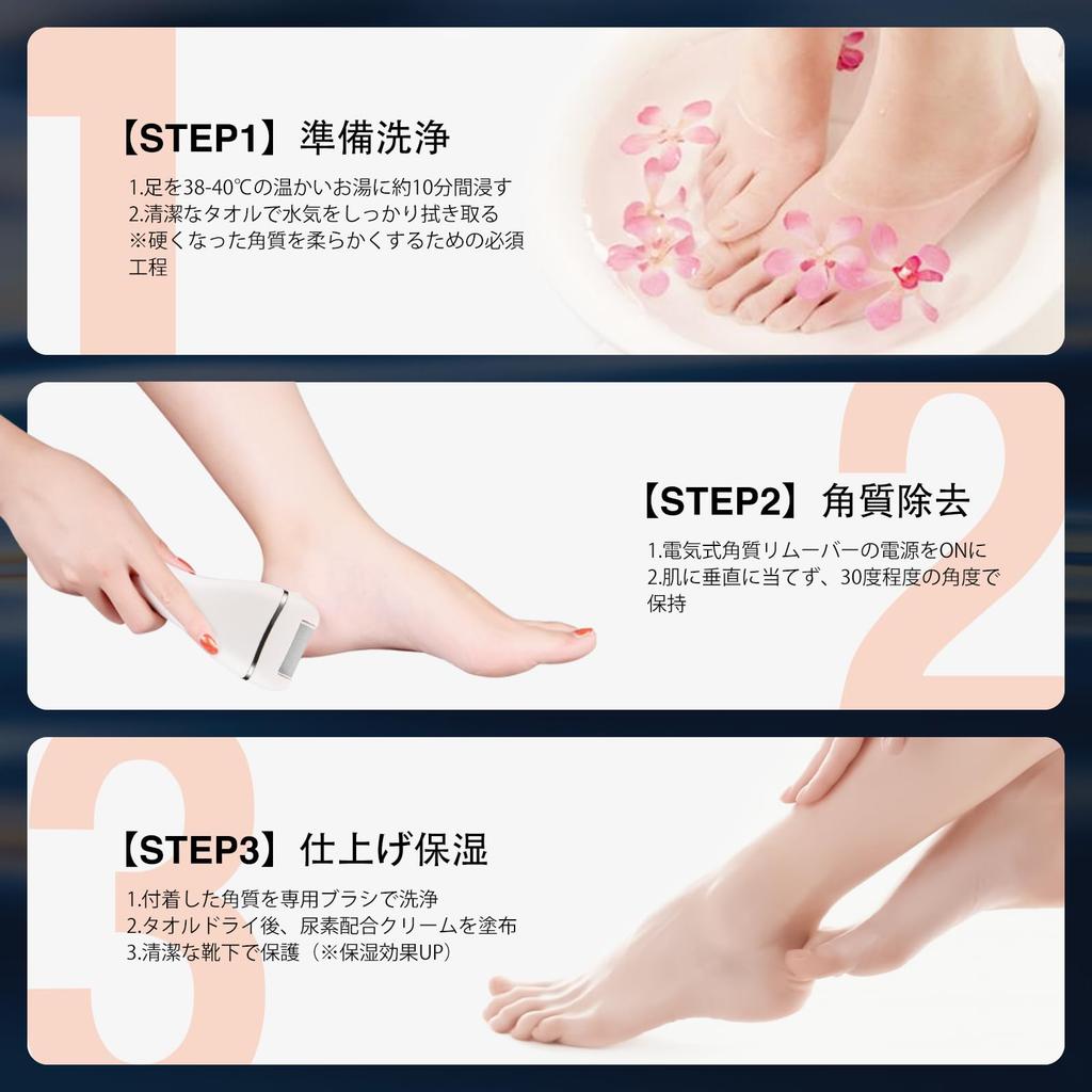 Professional Electric Callus Remover with 3 Replacement 3 Speed Display for Cracked Foot and Gift Idea Rollers, Rechargeable, Settings, Function,