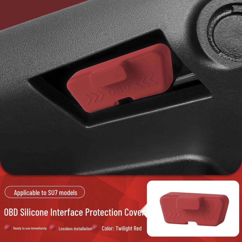 Waterproof Silicone OBD Protective Cover for Xiaomi YU7/SU7 Car Diagnostic Interface