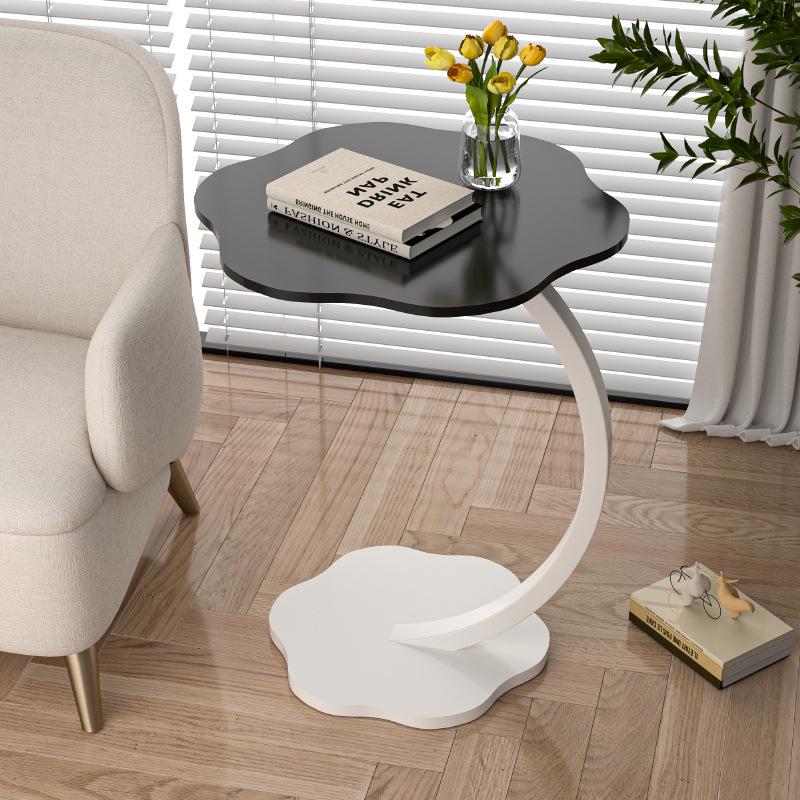 Modern Minimalist Bedside/Side Table: Round Design for Bedroom or Living Room