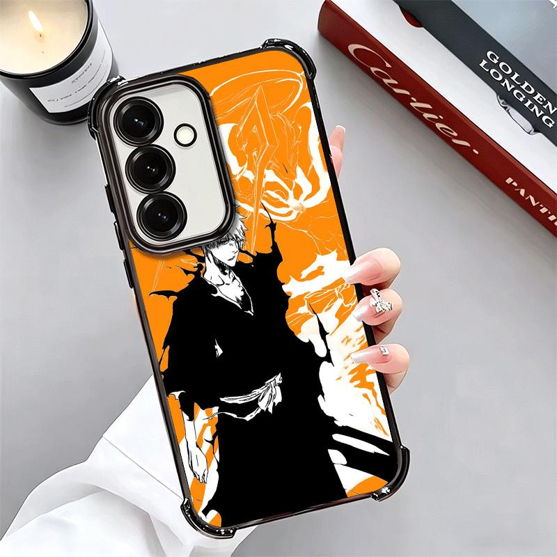 Bleach Kurosaki Ichigo Plating Phone Case For Samsung A17 A07 A37 A57 A16 A56 A15 A55 A14 A54 A13 A53 A26 A36 A25 A35 A24 A34 A2