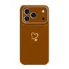 Simple Love Phone Case For iPhone 17 Air 16 16E 15 14 Plus Pro Max Film Hard Cover