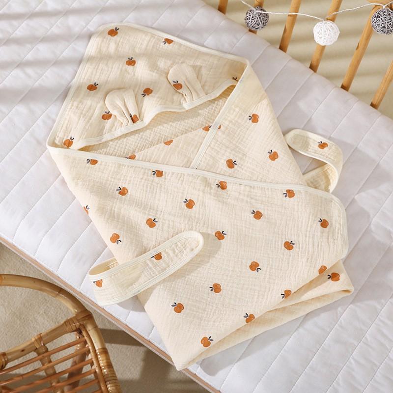Newborn Cotton Swaddle Blanket 4-Layer Gauze Wrap Baby 0-12 Months Fall Use