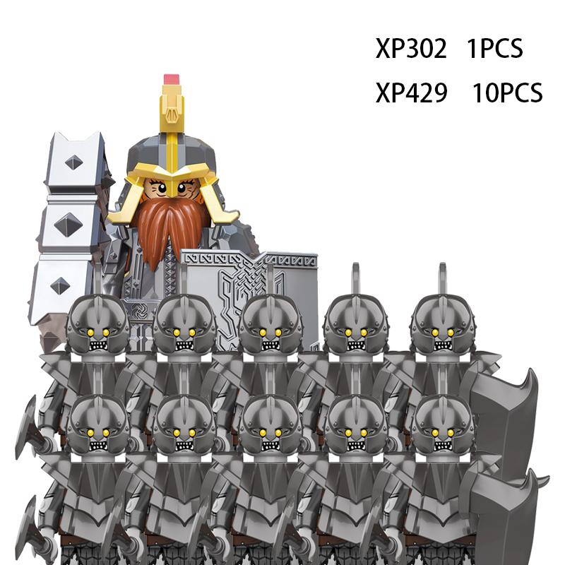 Soldados Élficos Medievais de Rohan Guarda Exército lotr Figuras de Ação Mini Blocos Boneca Montar Blocos de Construção MOC DIY Brinquedos para presentes de criança