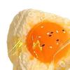 Egg Yolk Rice Ball Squeeze Toy Stress Relief Triangle Rice Ball Sensory Toy Soft Stretchy Decompression Simulated Food Fidget Toy