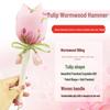 Brocade Tulip Mugwort Health Hammer: Exquisite Meridian Massage Hammer, Perfect Gift for Girls.