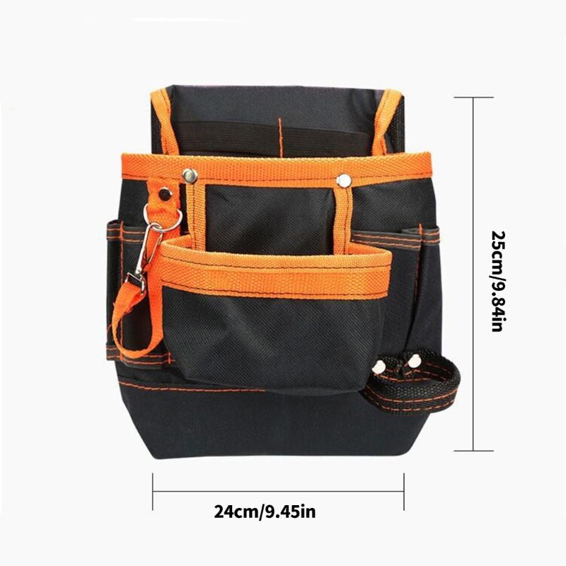 Electrician Tools Bag Waist Pouch Belt Storage Holder Oxford Cloth Tool Belt for Holding Screwdrivers Pencil Hand Tool