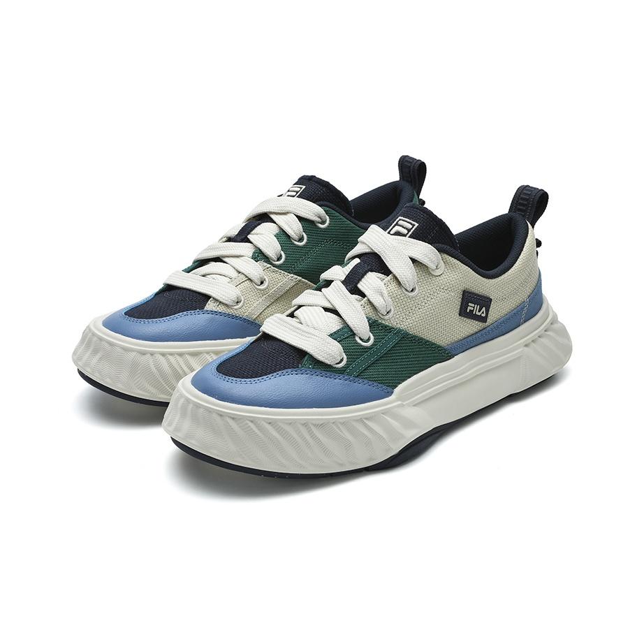 FILA Fosso Casual Shoes Fashion Versatile Retro Comfortable Durable Low-Top Canvas Shoes Men sneaker Brown Green F12M422304FAS