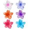 1PC Elegant Flower Shaped Hair Grab Clips Trendy Non Slip Ponytail Holders For Women And Daily Use Wear