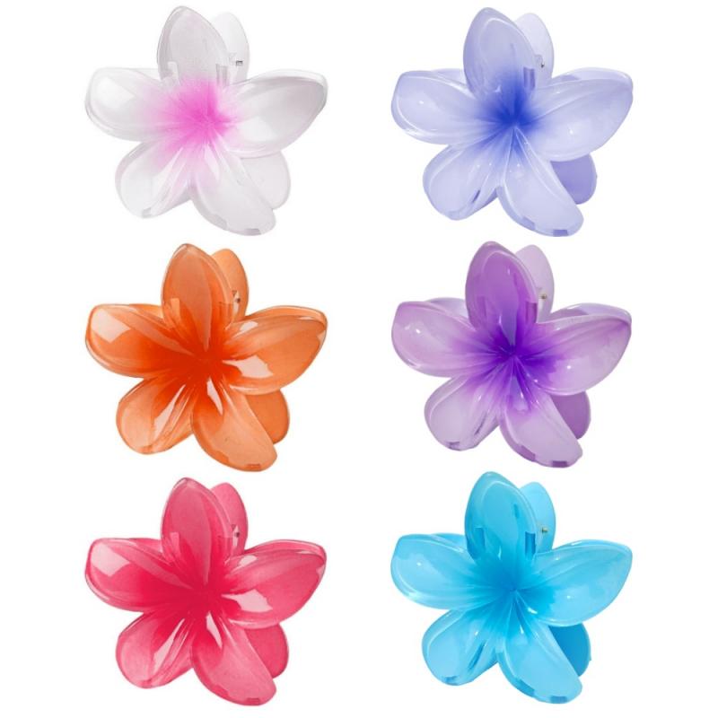 1PC Elegant Flower Shaped Hair Grab Clips Trendy Non Slip Ponytail Holders For Women And Daily Use Wear