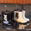 Children's Waterproof Rain Boots - Violent Bear Design, Non-slip, Sizes Small to Large for Boys and Girls
