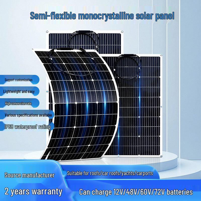 Flexible Solar Panel Boost Converter for 48V-72V Electric Tricycles and Four-Wheeled Vehicles