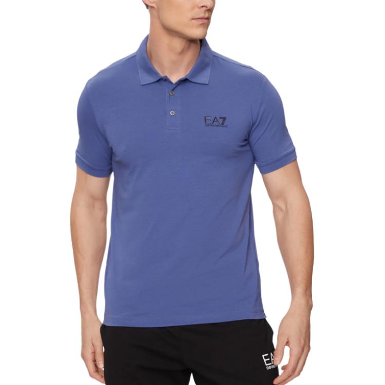 Emporio Armani Мужская футболка-поло с логотипом EA7 Синий 8NPF04-PJM5Z-1557 XS