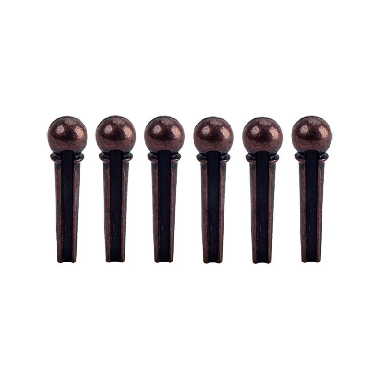 6Pcs Acoustic Guitar Bridge Pins Replacement Guitar Bridge String Studs String Studs for Acoustics Folk Guitar Ukuleles 1