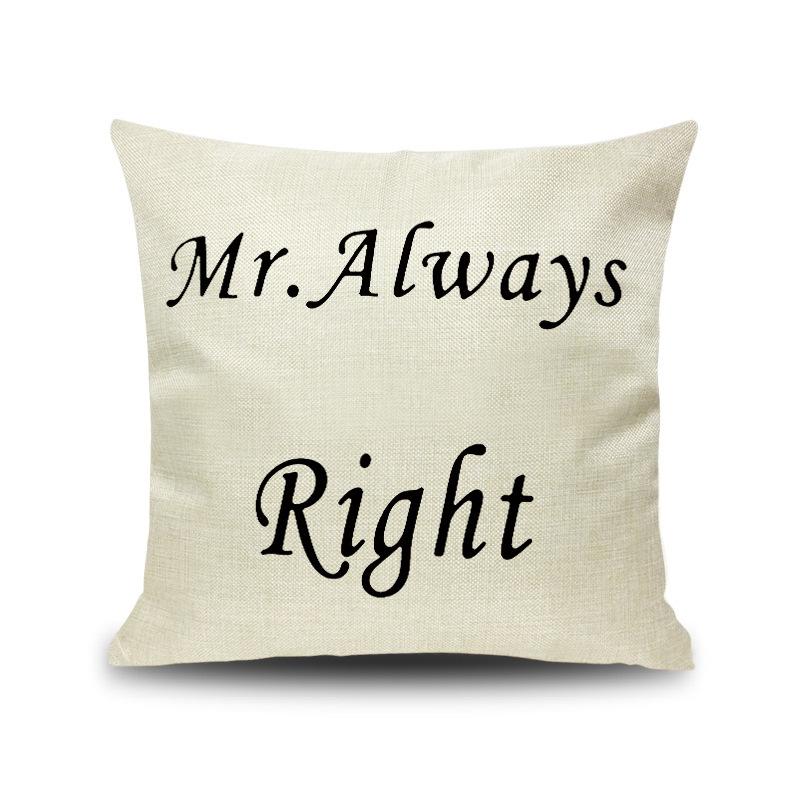 

Beard And Lips Couple Pillow Case Composite Linen Pillow Case Pillow Case Sofa Cushion Premium Durable Quality 45 * 45Cm without core