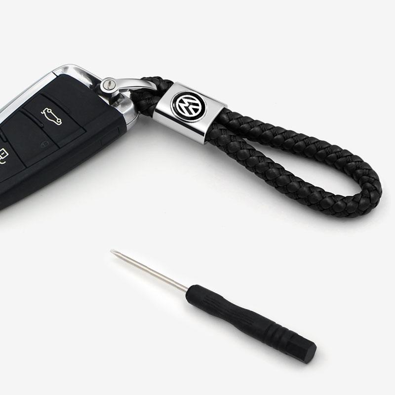 Car Key Chain Key Ring Key Lanyard Car Emblem Styling For Volkswagen Tiguan Golf-4 5 6 7 MK6 B5 B6 B7 Jetta Lavida Polo Tiguan Passat