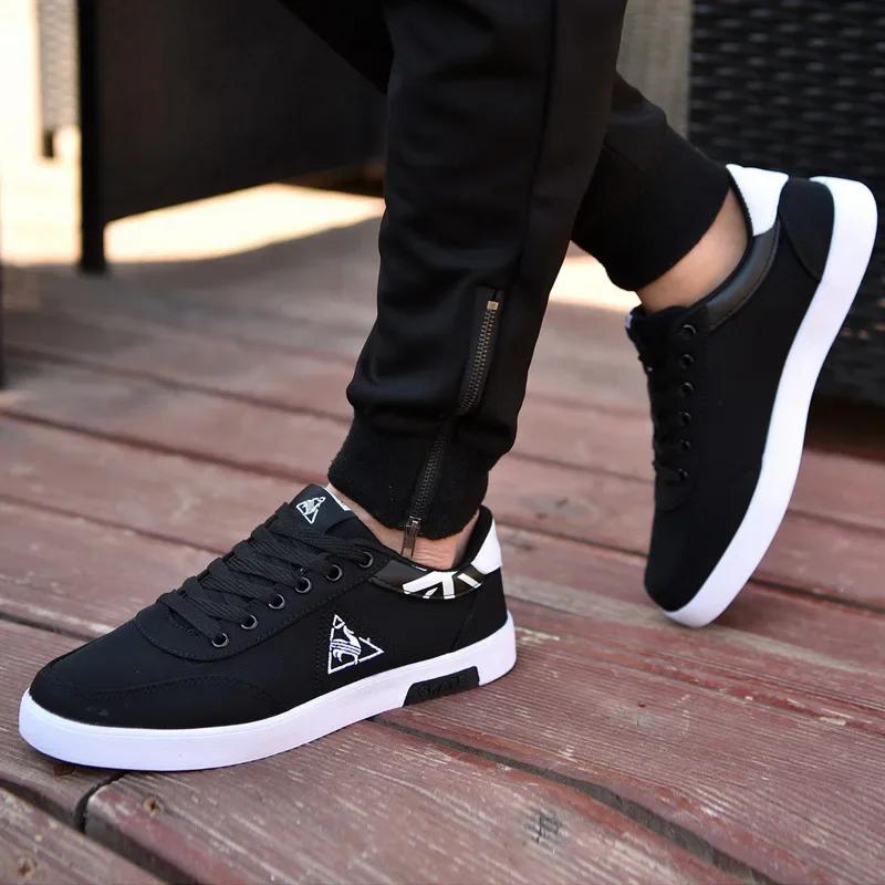 Fashion Sneakers Flat with Canvas Shoes for Men Breathable Outdoor Casual Cloth Shoes Lightweight Men Vulcanized Shoes Tenis Masculinos