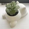 Mini Planter Pot 3D Printed Cat Lying Kitten Succulents Herb Plants Indoor Plant Flower Container for Outdoor Home Balcony Garden Decor Shaped