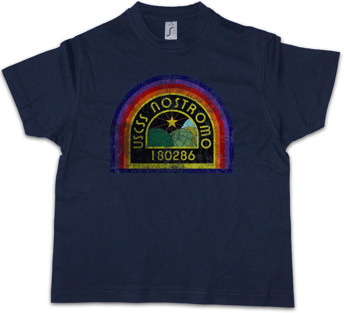 USCSS NOSTROMO PATCH Kids Boys kids boys T-Shirt Alien Prometheus Weyland Yutani Logo 110