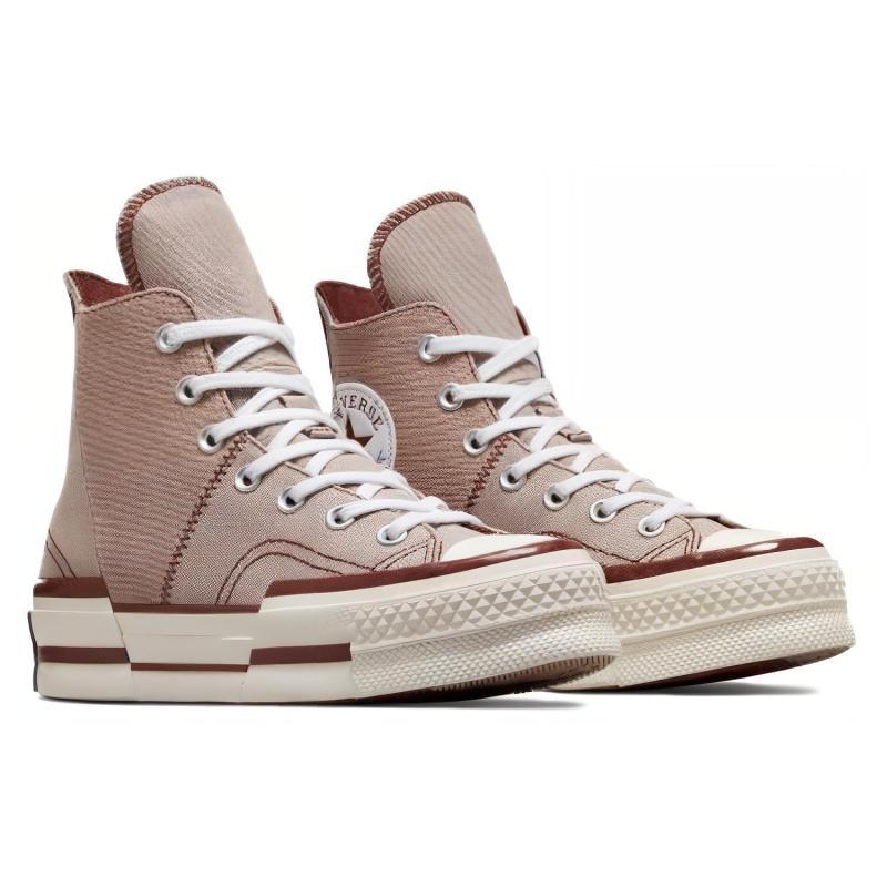 Converse Chuck 70 Plus Comfortable Trend High-Top Espadrilles Unisex Khaki Colour