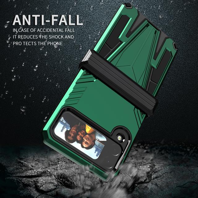 Kratzfeste, zweilagige, modische Schutzhülle für Samsung Galaxy Z Flip4 5g Flip 4 Zflip4, rutschfeste Telefonabdeckung