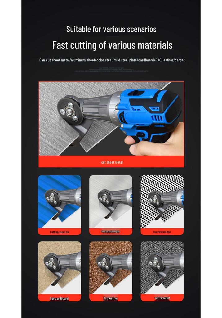 Electric Drill Shears: Metal Sheet Cutter & Tin Snips Modifier