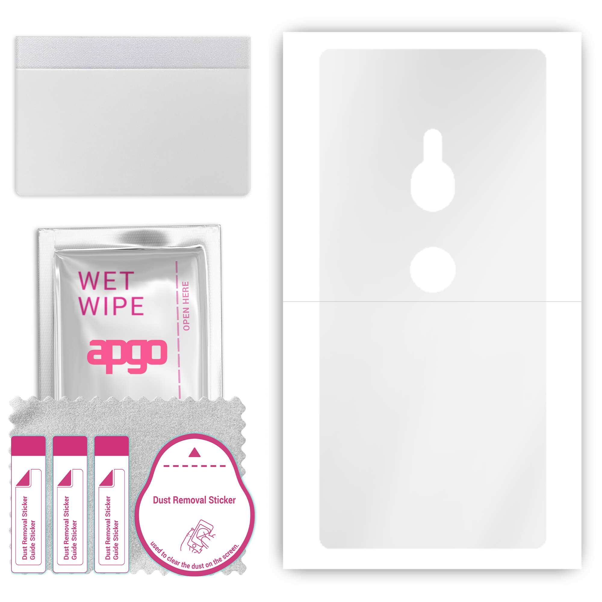 

apgo Ultra Clear Protective Skin Sticker for the back compatible with Sony Xperia XZ2, Wrap Film, Hydrogel Film, Flexible, Soft TPU with positioning l