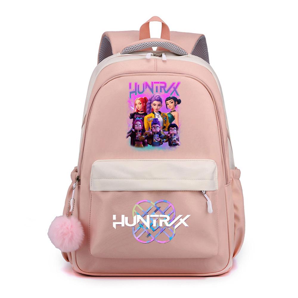 Anime Cartoon K-Pop Demon Hunters Printed Large Capacity Waterproof Backpack for Teenger Student Girl Boy Schoolbag Bookbag Gift Travel Bag