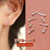 2025 Trendy 999 Sterling Silver Cartilage Studs – Sleep-Friendly, Anti-Blocking Pure Silver Earrings for Women