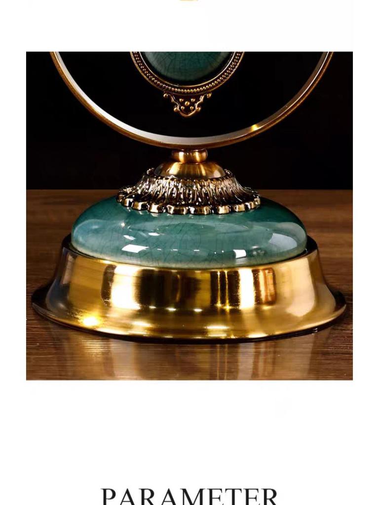 Grand Style European Retro Table Clock - 2026 New American-Style Desktop Pendulum Clock for Living Rooms