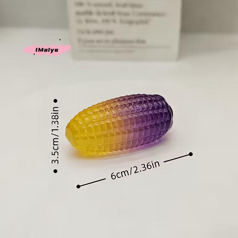 M-Crystal Corn Ornament Realistic Artificial Corn Simulation Vegetable Desktop Decoration Photography Prop Good Luck
