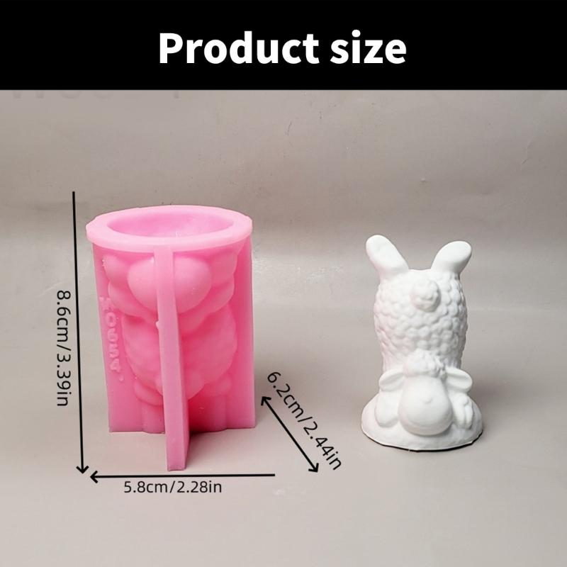Handmade Silicone Mould Inverted Goat Molds Ornament Molds Animal Molds Casting Molds for Home Table Decorations