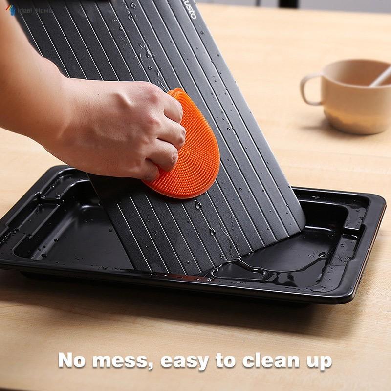 Kitchen Frozen Meat Defrost Tool Household Fast Defrosting Tray Aluminum Food Thawing Plate Board