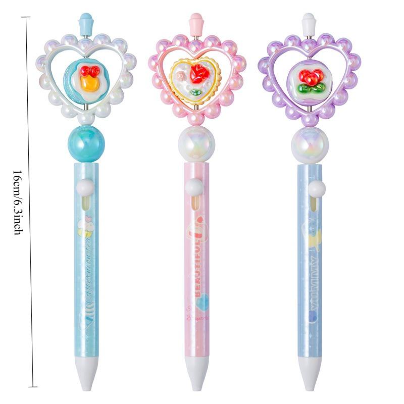 6Pcs Pretty Writing Pens Sweetheart Afternoon Tea Gel Pens Elegant Pens Kawaii Stationery Supplies Cute Pens Gift Writing Tools Holiday Gift Novelty S