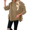 2025 autumn and winter European and American women's clothing cross-border new wool turtleneck solid color sweater plush top women