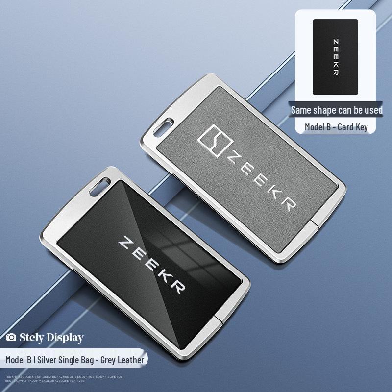 Custodia per Chiave Bluetooth Zeekr 001/009 con NFC Fibbia a Guscio da Uomo Zeekr X