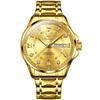 OLEVS 2906    Luxury Business Calendar Stainless Steel Luminous Waterproof  Classic Fashion Quartz Watch  for  Men