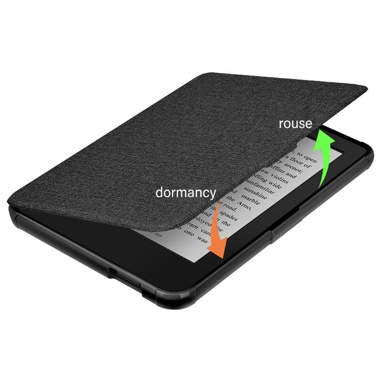 Case for 6" 2024 Clara Color Ereader Fabric Sleeve Cover with Hand Straps/Auto Sleep/Wake with Hand Strap Case