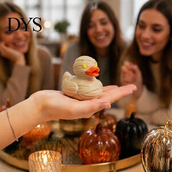 Artistic Desk Ornament Mummy Duck Ornament, Soldier Figurine, Durable PLA Quirky Desktop Accessory Animal Sculpture, for Bookshelf Display