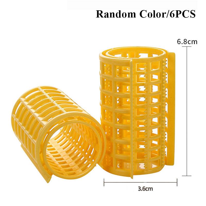 Plastikowe wałki do włosów, wałki zatrzaskowe, wałki samozaciskowe do samodzielnego montażu, do salonu fryzjerskiego, wstążka do kręcenia włosów, losowo