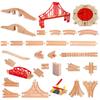 All Kinds Wooden Track Railway Toys Beech Wooden Train Track Accessories Fit for Brand Tracks Educational Toys for Children