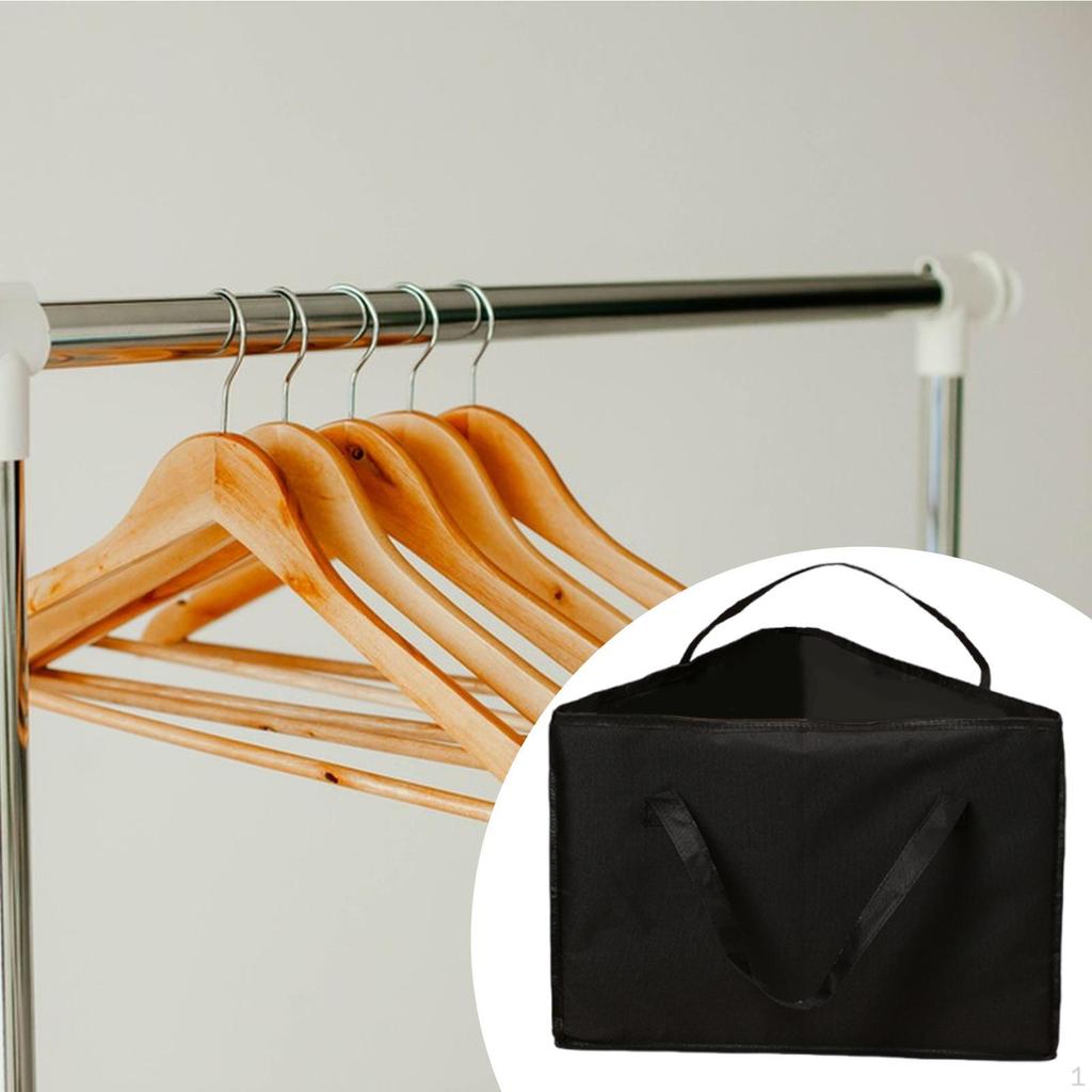 Rigid Clothes Hanger Organizer Bag Case Space Saving Storage Box with Dustproof Lid for